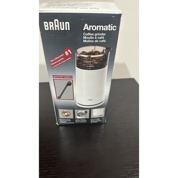 Braun Aromatic Coffee Grinder Gourmet Edition KSM-4 2.5 oz Box & Instructions - Picture 7 of 14